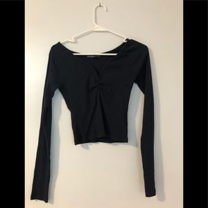 Abercrombie and Fitch Navy Blue Long Sleeve